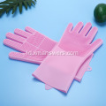 Sarung tangan pembersih dapur sarung tangan cuci piring silikon